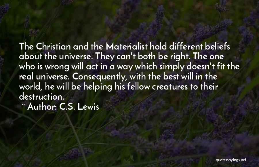 Be Real Christian Quotes By C.S. Lewis