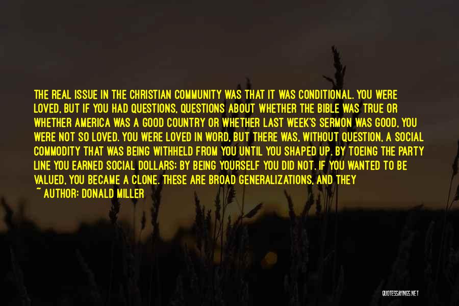 Be Real Christian Quotes By Donald Miller