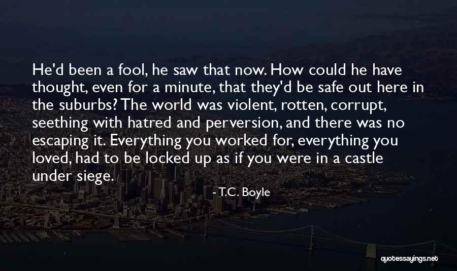 Be Safe Out There Quotes By T.C. Boyle Be Safe Out There Quotes By T.C. Boyle