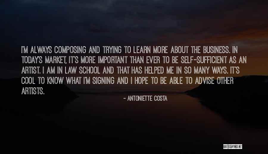 Be Self Sufficient Quotes By Antoniette Costa Be Self Sufficient Quotes By Antoniette Costa