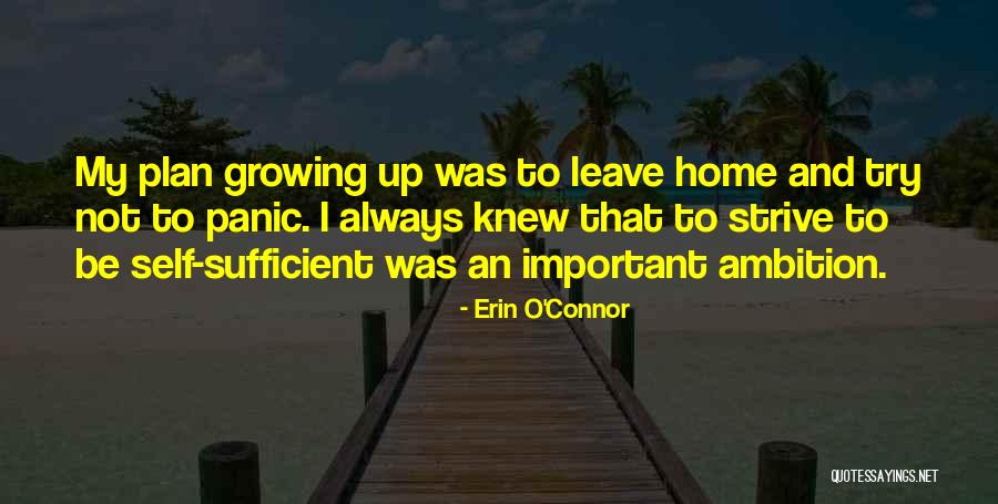 Be Self Sufficient Quotes By Erin O'Connor Be Self Sufficient Quotes By Erin O'Connor