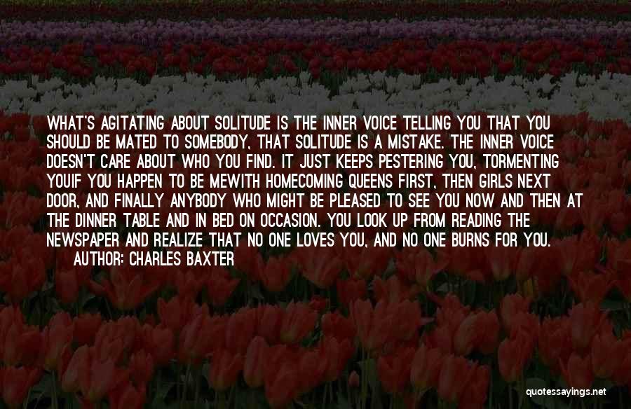 Be Somebody Quotes By Charles Baxter