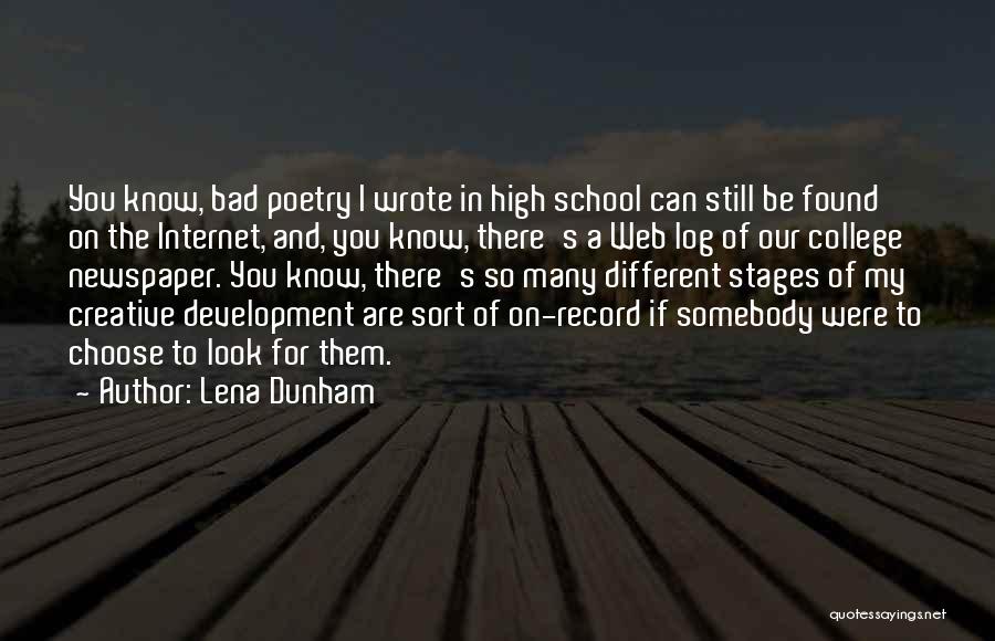 Be Somebody Quotes By Lena Dunham