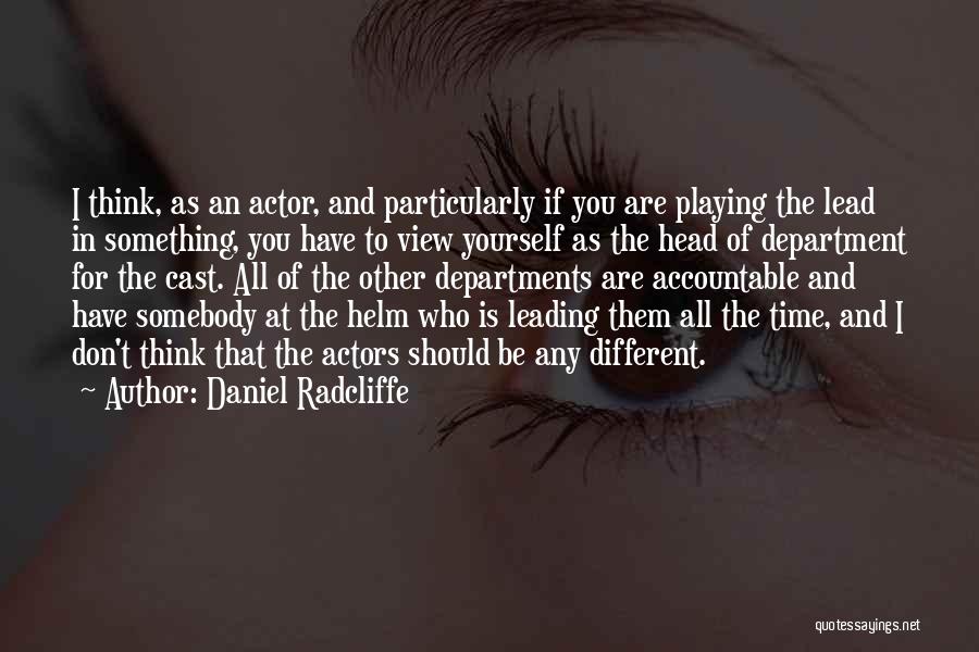 Be Something Different Quotes By Daniel Radcliffe