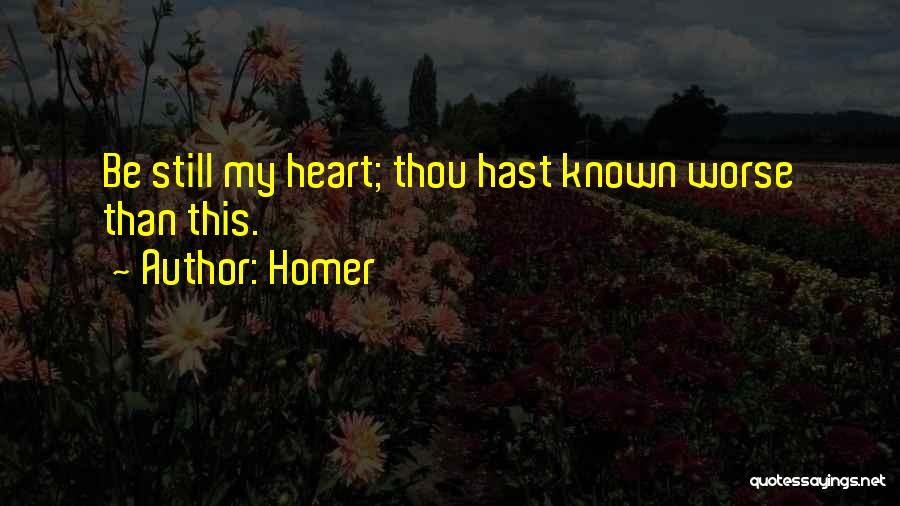 Be Still My Heart Quotes By Homer