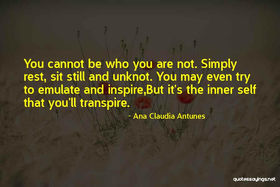 Be Still Yoga Quotes By Ana Claudia Antunes