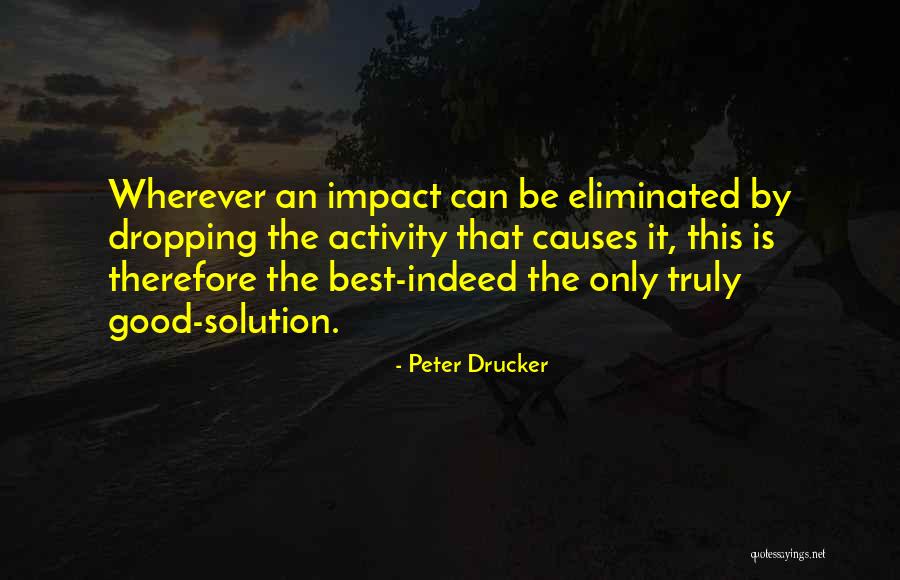 Be The Solution Quotes By Peter Drucker Be The Solution Quotes By Peter Drucker