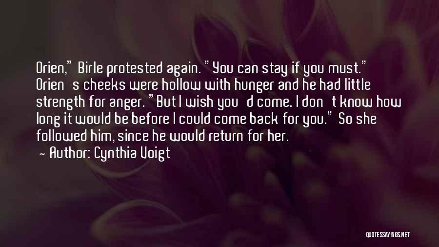 Be With You Love Quotes By Cynthia Voigt