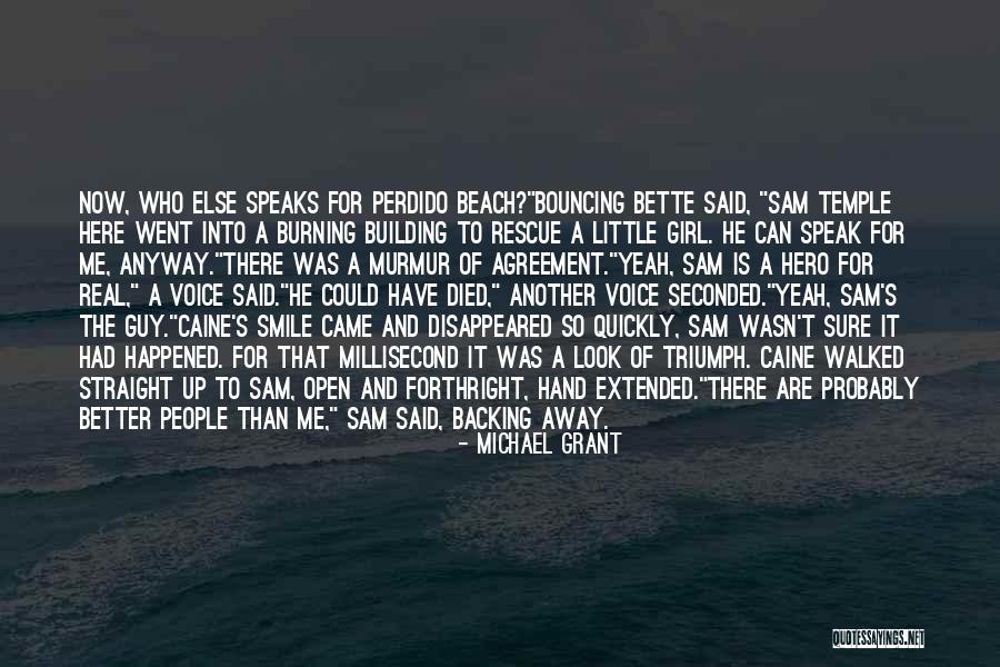 Beach And Girl Quotes By Michael Grant Beach And Girl Quotes By Michael Grant