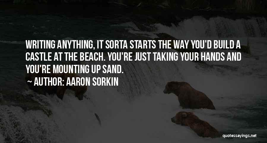 Beach And Sand Quotes By Aaron Sorkin