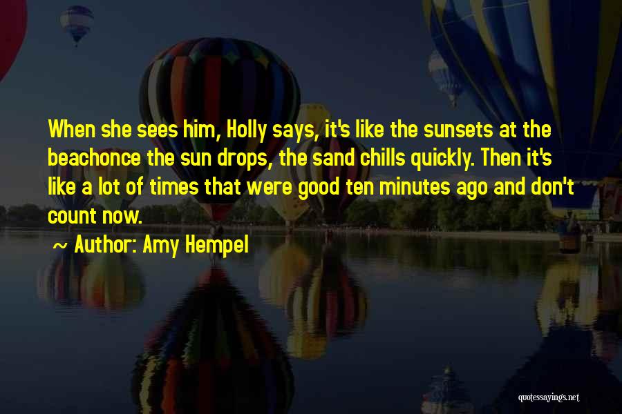 Beach And Sun Quotes By Amy Hempel