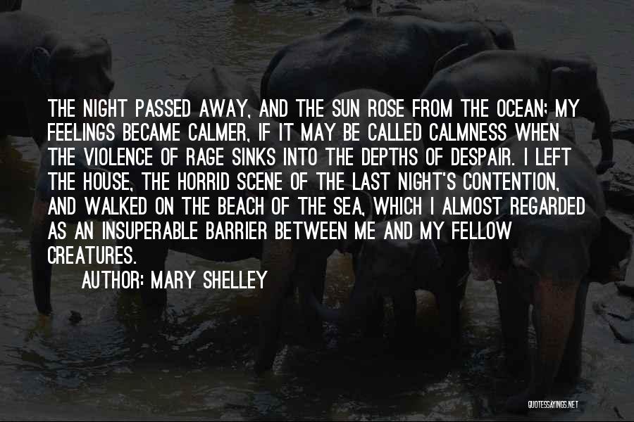 Beach And Sun Quotes By Mary Shelley