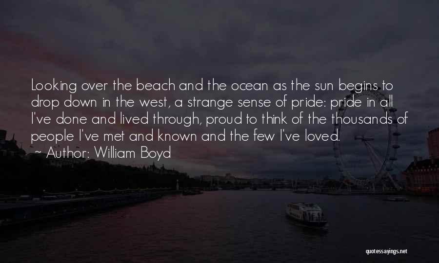 Beach And Sun Quotes By William Boyd