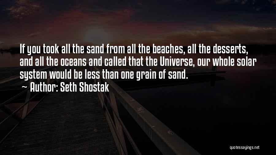 Beaches And Sand Quotes By Seth Shostak