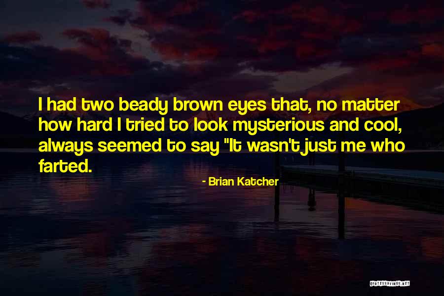 Beady Eyes Quotes By Brian Katcher Beady Eyes Quotes By Brian Katcher
