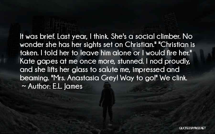 Beaming Quotes By E.L. James