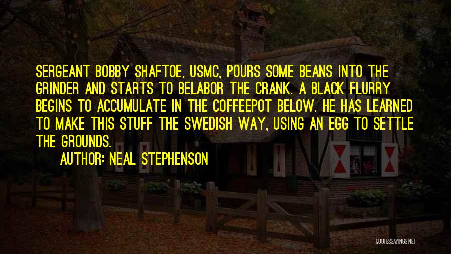 Beans Quotes By Neal Stephenson