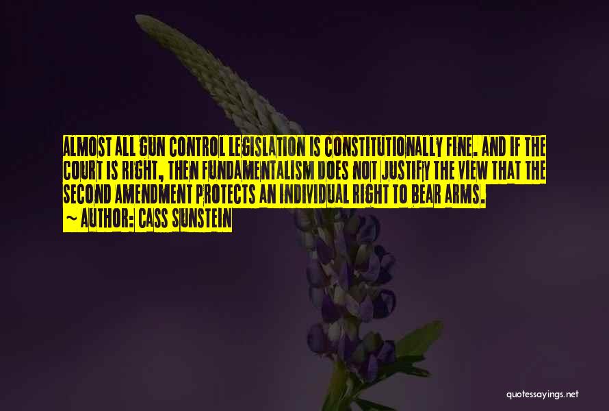 Bear Arms Quotes By Cass Sunstein