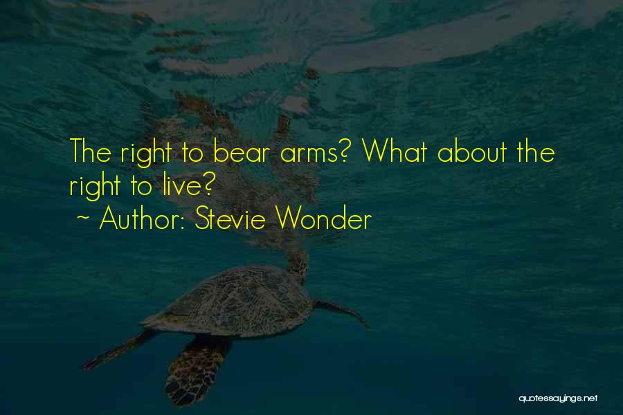 Bear Arms Quotes By Stevie Wonder