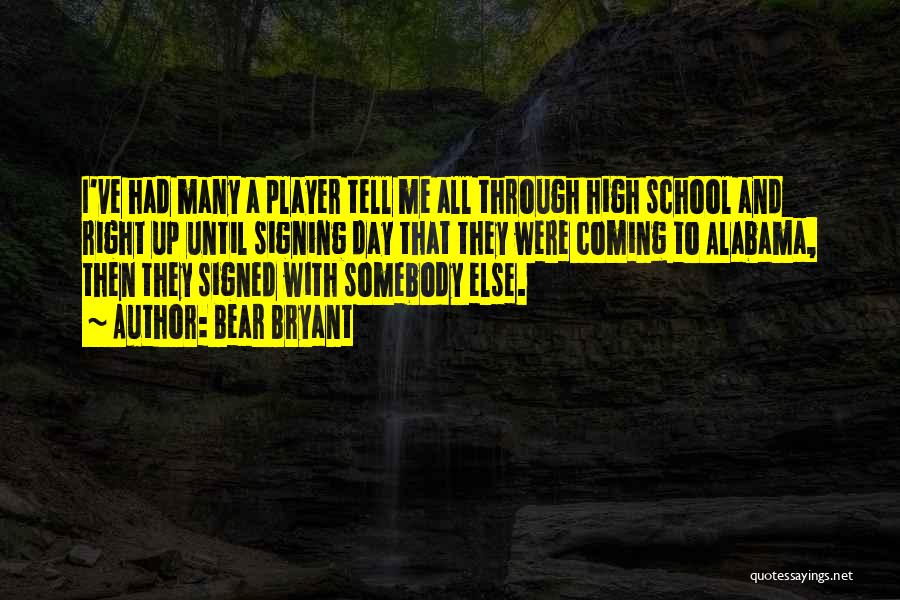 Bear Bryant Quotes 1624511 Bear Bryant Quotes 1624511