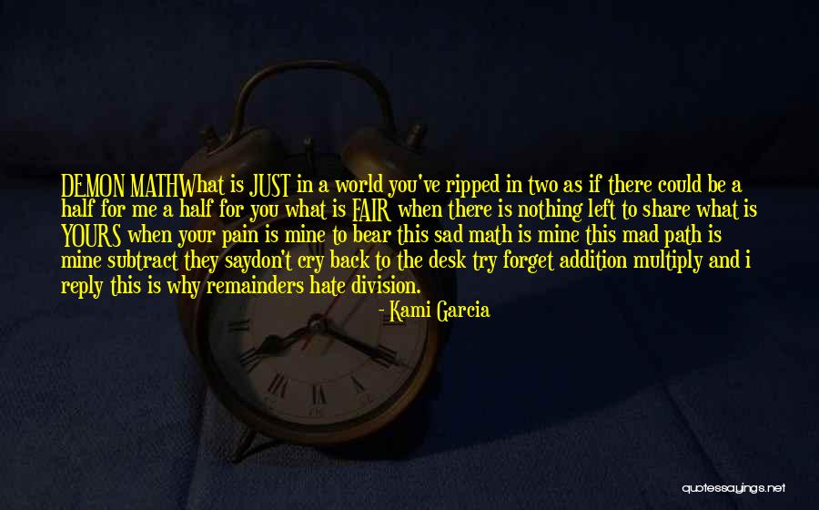 Bear Pain Quotes By Kami Garcia