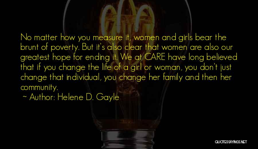 Bear When Women Quotes By Helene D. Gayle