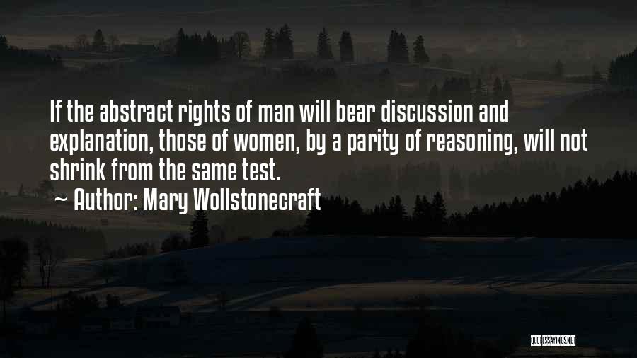 Bear When Women Quotes By Mary Wollstonecraft