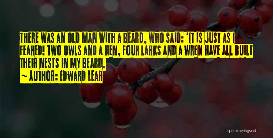 Beard Man Quotes By Edward Lear