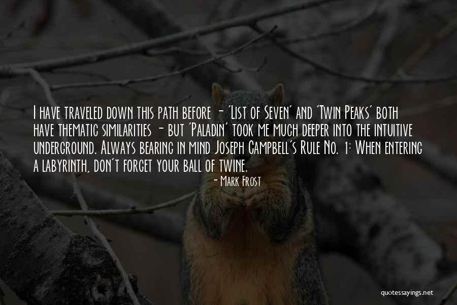 Bearing In Mind Quotes By Mark Frost Bearing In Mind Quotes By Mark Frost