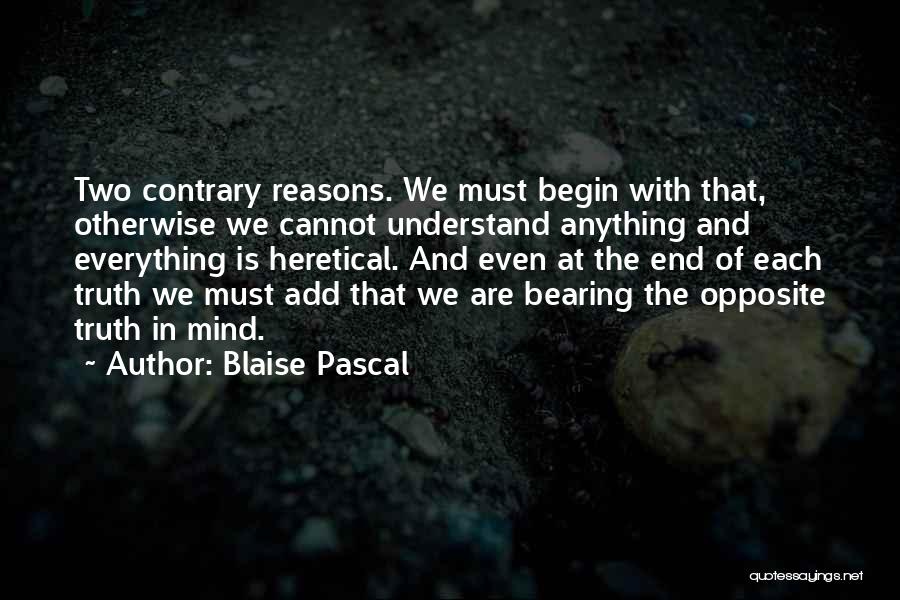 Bearing Quotes By Blaise Pascal