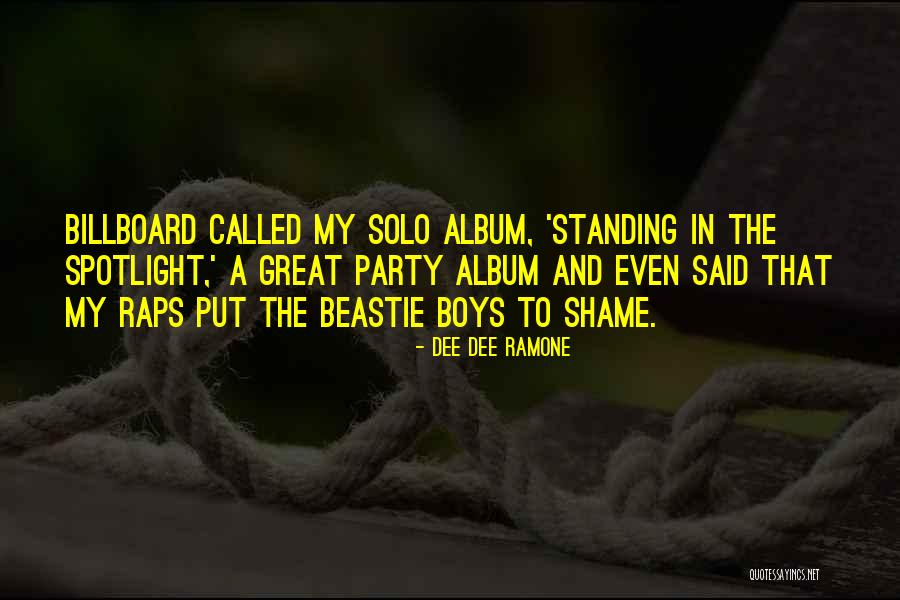 Beastie Boy Quotes By Dee Dee Ramone Beastie Boy Quotes By Dee Dee Ramone