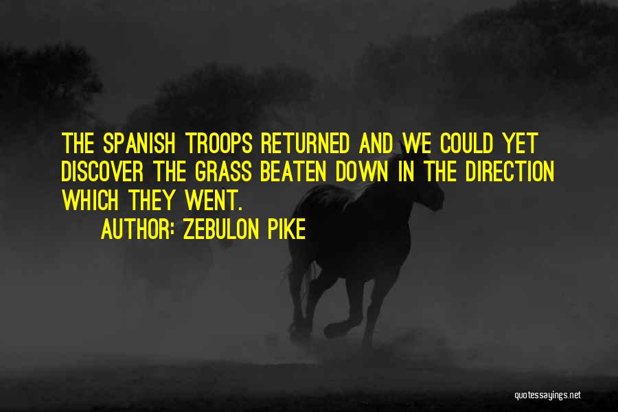 Beaten Down Quotes By Zebulon Pike