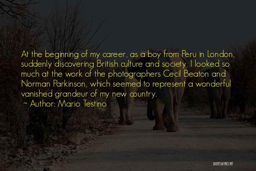 Beaton Quotes By Mario Testino