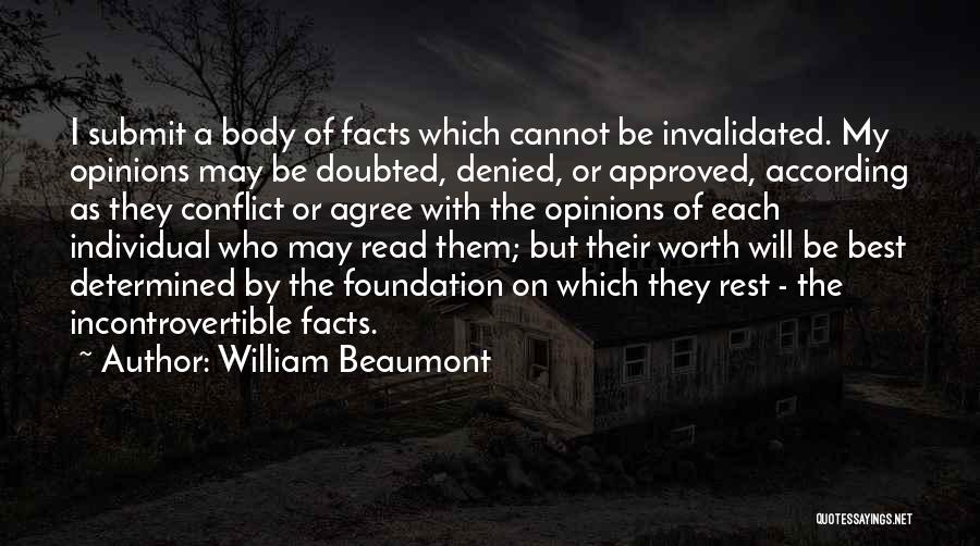 Beaumont Quotes By William Beaumont