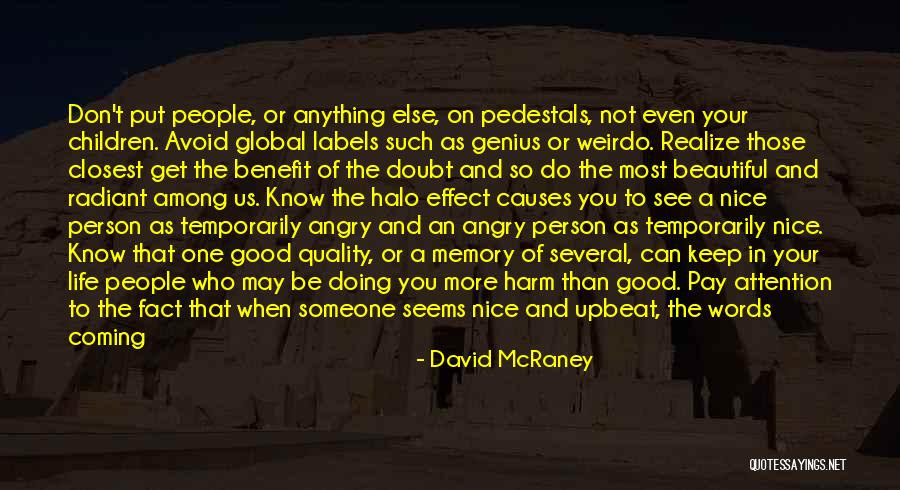 Beautiful And Meaning Quotes By David McRaney