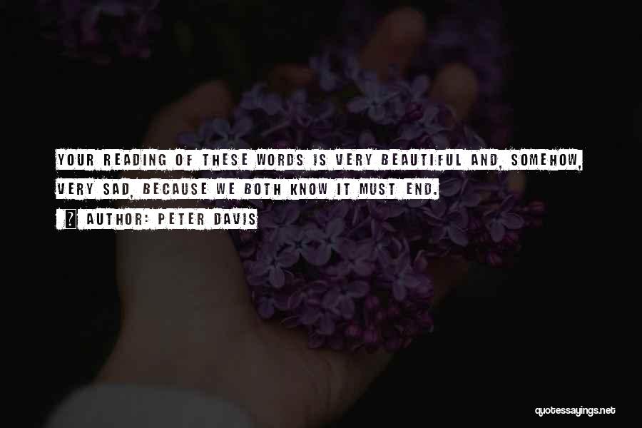 Beautiful And Sad Quotes By Peter Davis