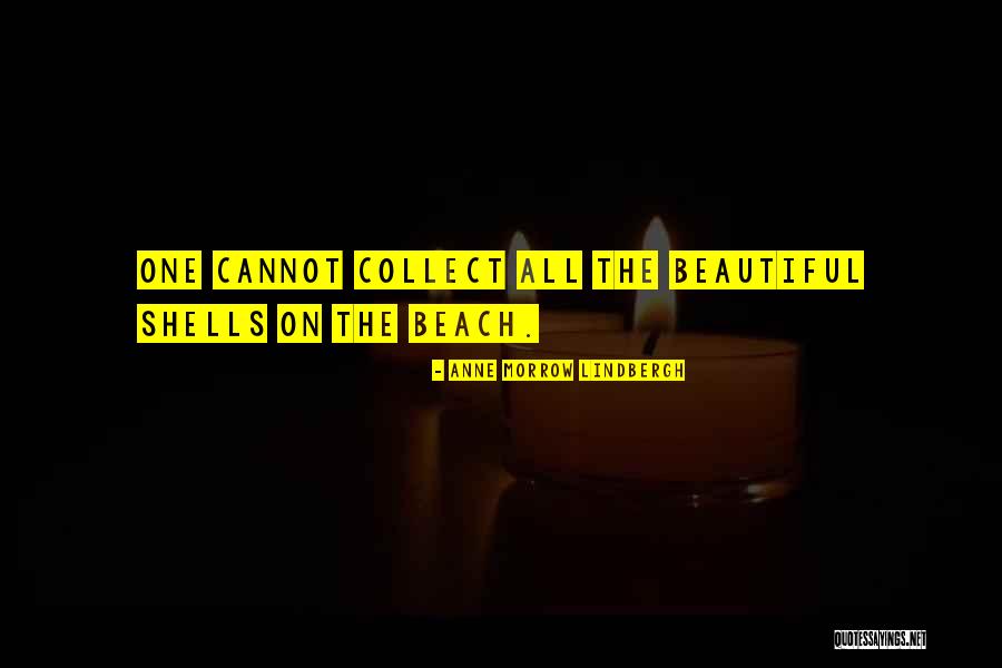 Beautiful Beach Quotes By Anne Morrow Lindbergh