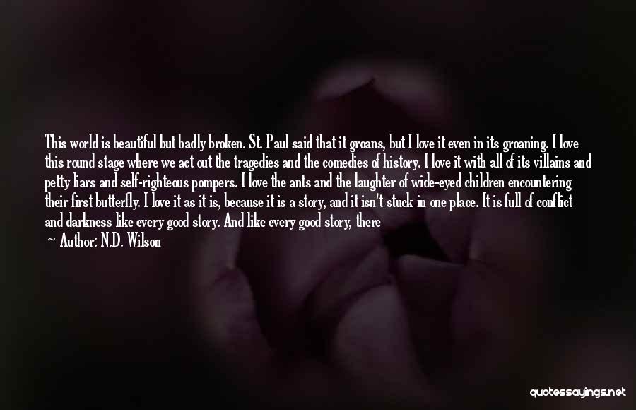 Beautiful Broken Love Quotes By N.D. Wilson