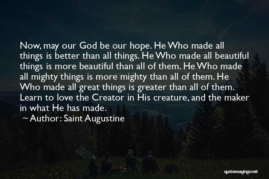 Beautiful Creature Quotes By Saint Augustine