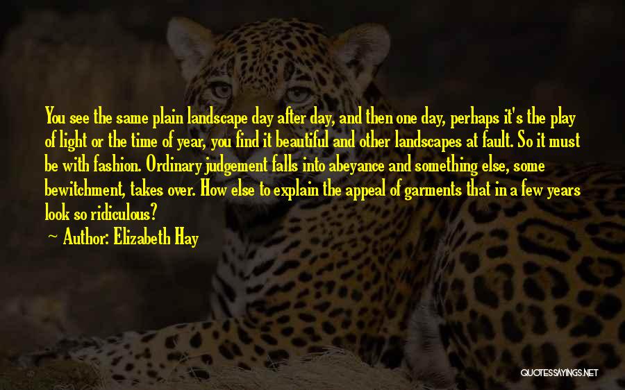 Beautiful Day Quotes By Elizabeth Hay