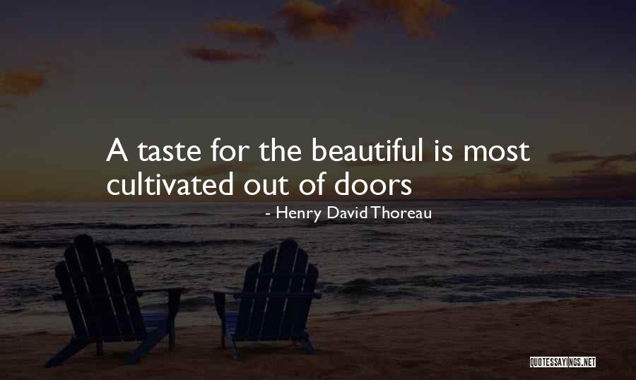 Beautiful Doors Quotes By Henry David Thoreau