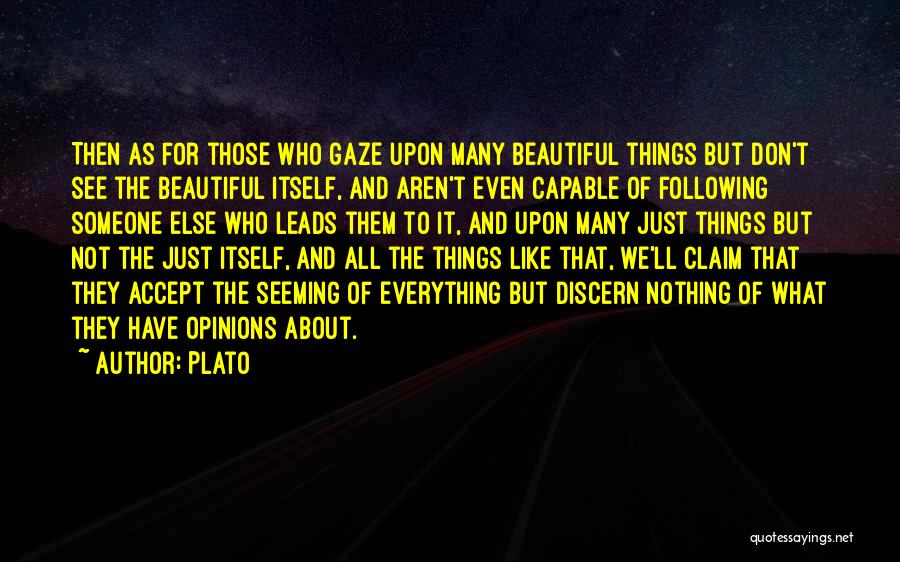 Beautiful Essence Quotes By Plato