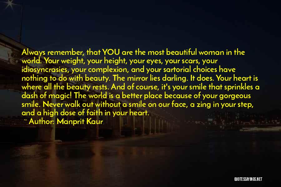 Beautiful Face And Heart Quotes By Manprit Kaur