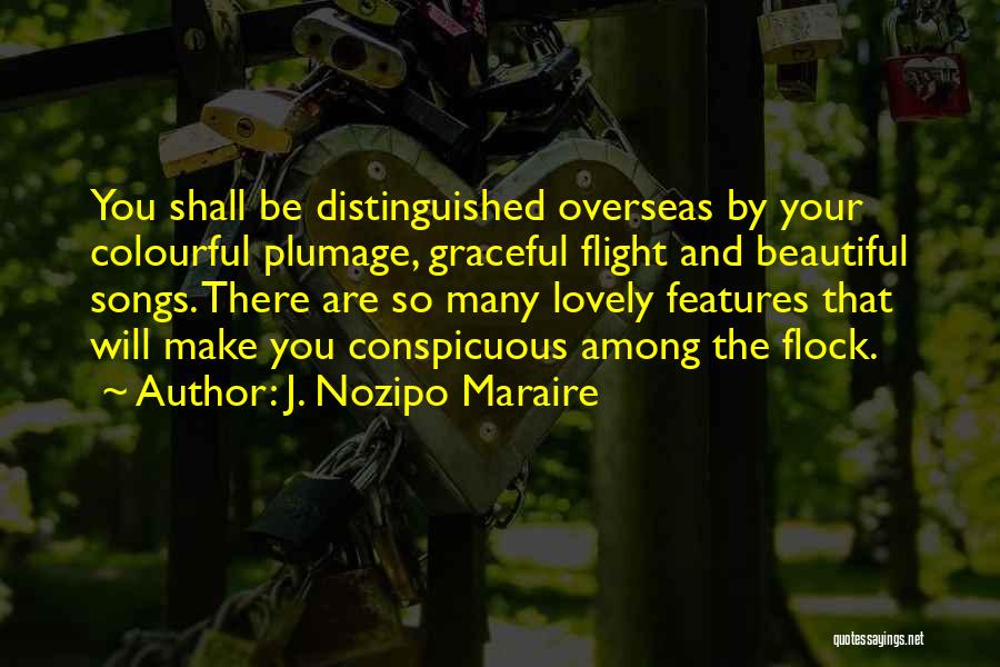 Beautiful Features Quotes By J. Nozipo Maraire