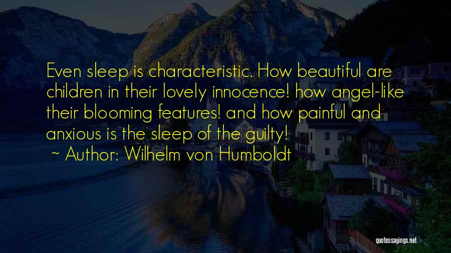 Beautiful Features Quotes By Wilhelm Von Humboldt
