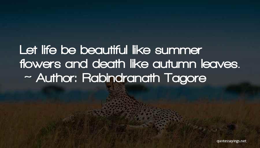 Beautiful Flowers And Quotes By Rabindranath Tagore