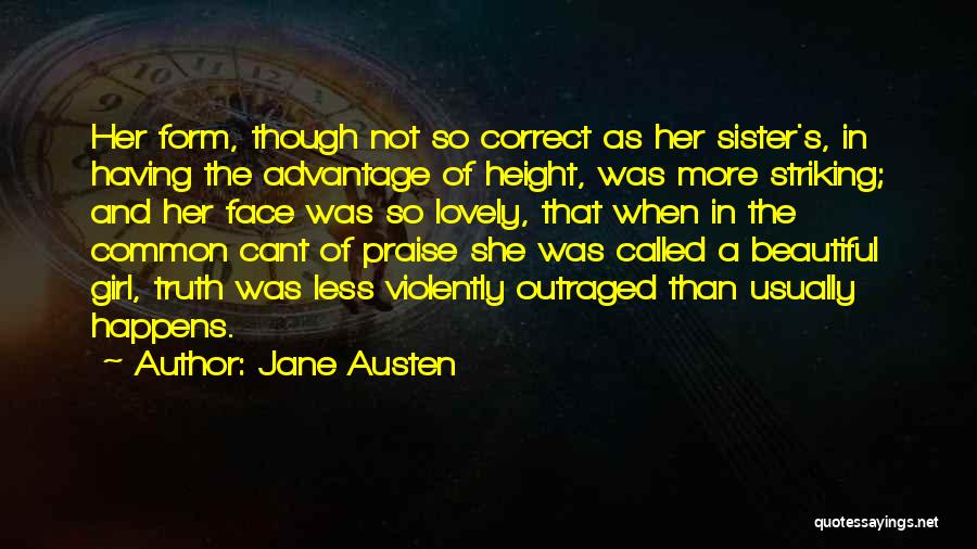 Beautiful Girl Face Quotes By Jane Austen