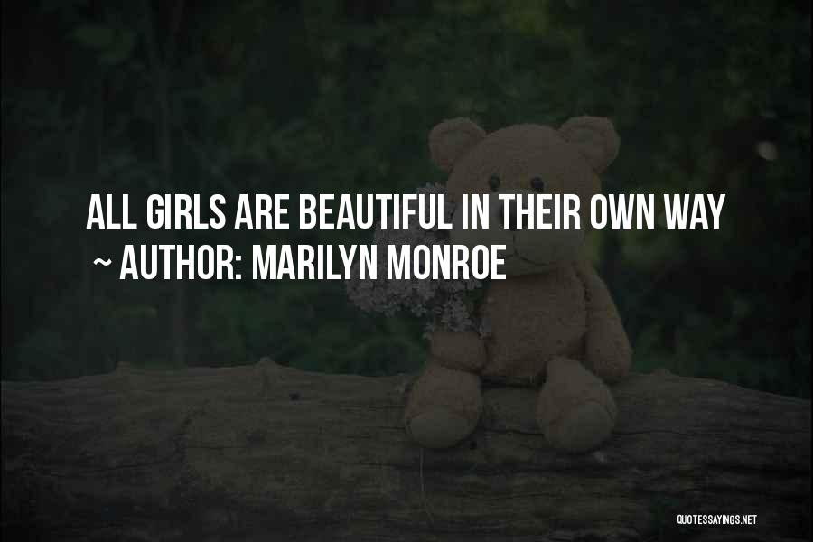 Beautiful Girls Quotes By Marilyn Monroe