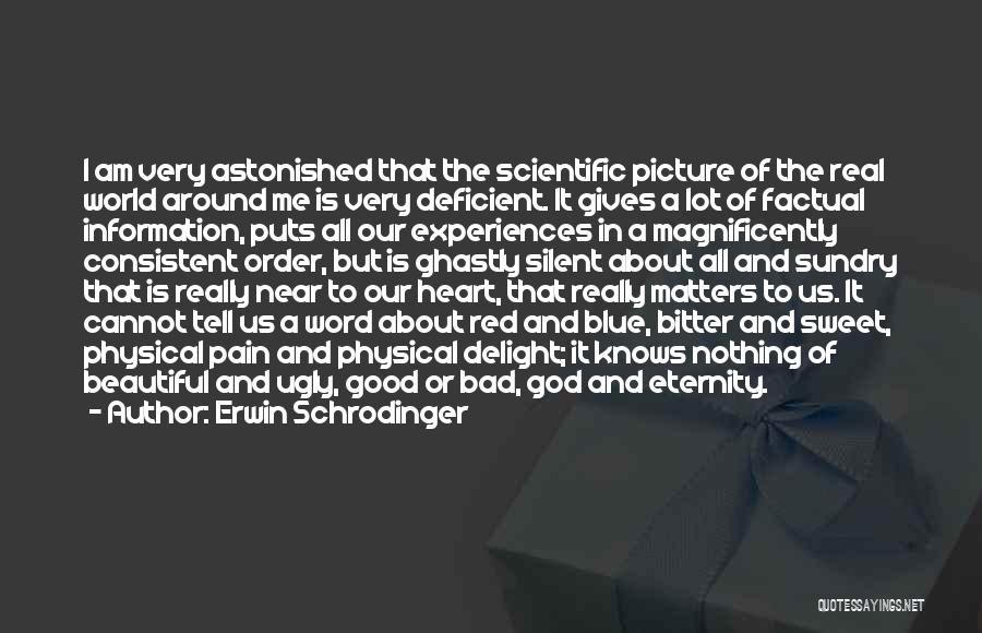 Beautiful God Picture Quotes By Erwin Schrodinger