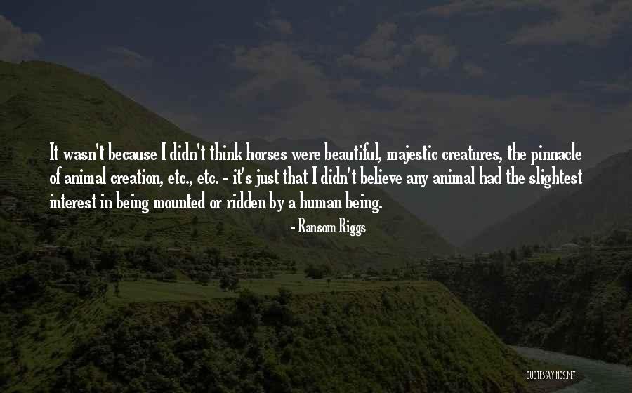 Beautiful Horses Quotes By Ransom Riggs Beautiful Horses Quotes By Ransom Riggs